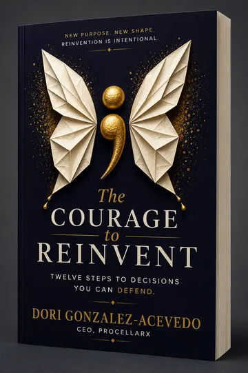 The Courage to Reinvent book mockup